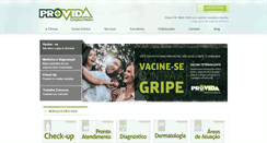 Desktop Screenshot of clinicaprovida.com.br